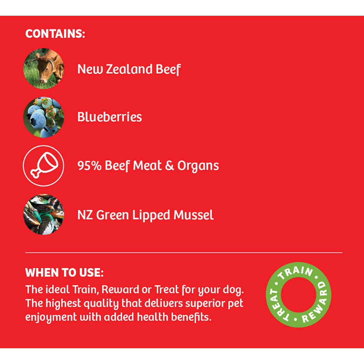 BOOST+ Beef & Blueberry Air-Dried Dog Treats