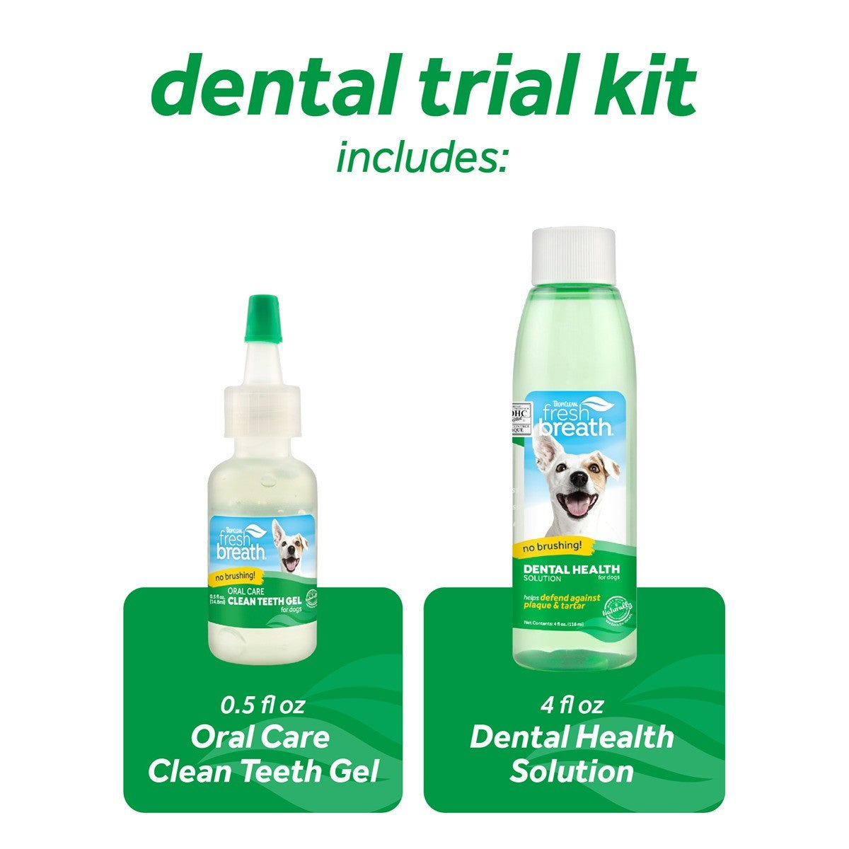 TropiClean Fresh Breath Dental Trial Kit for Dogs