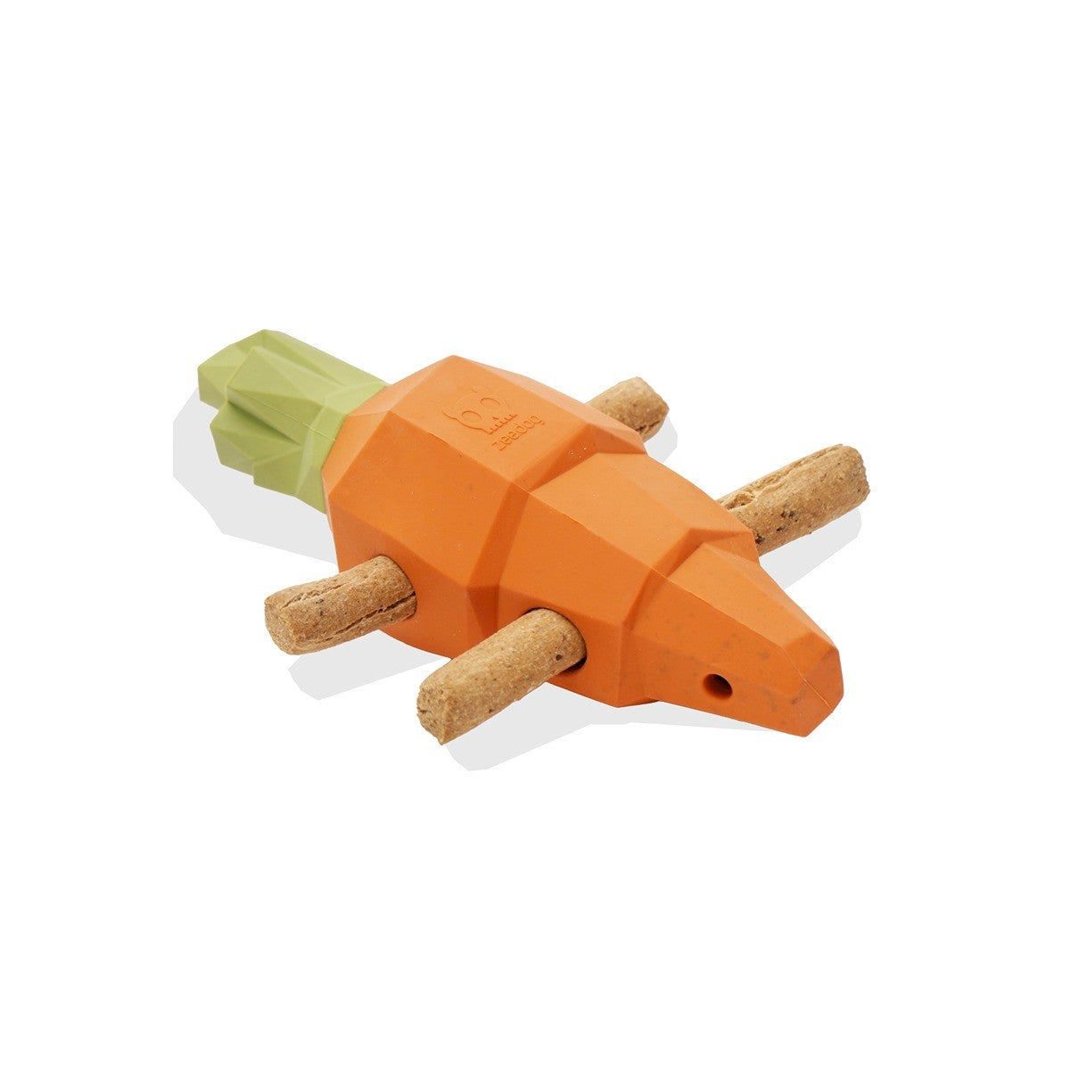 Zee.Dog Super Veggiez Carrot Dog Toy