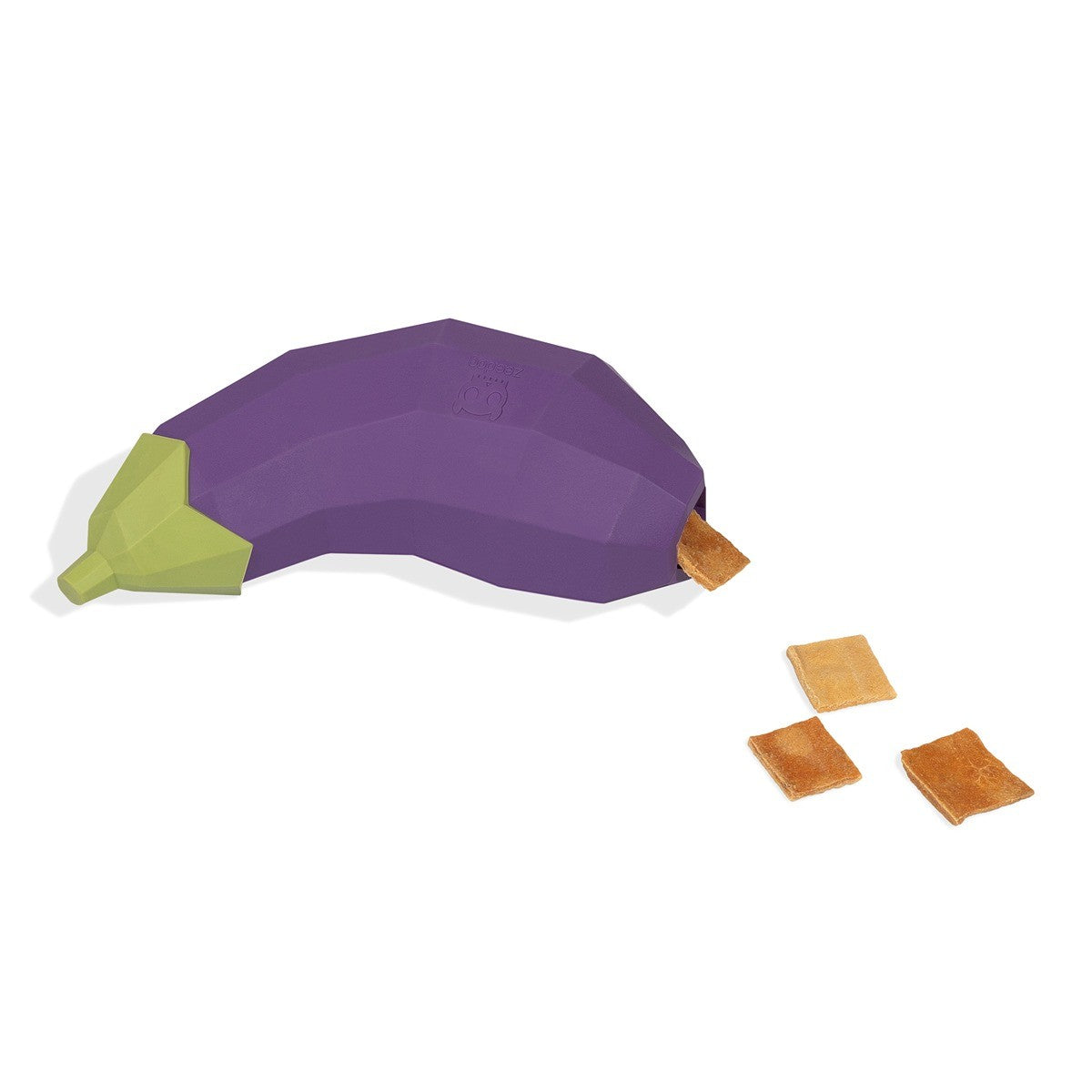 Zee.Dog Super Veggiez Eggplant Dog Toy