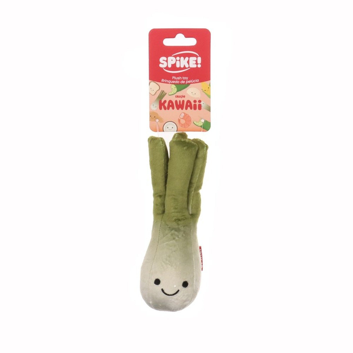 Spike Kawaii Leek Plush Dog Toy