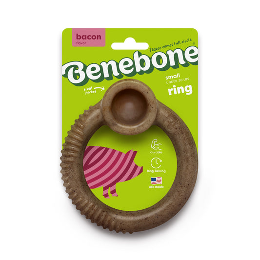 Benebone Bacon Ring Dog Toy