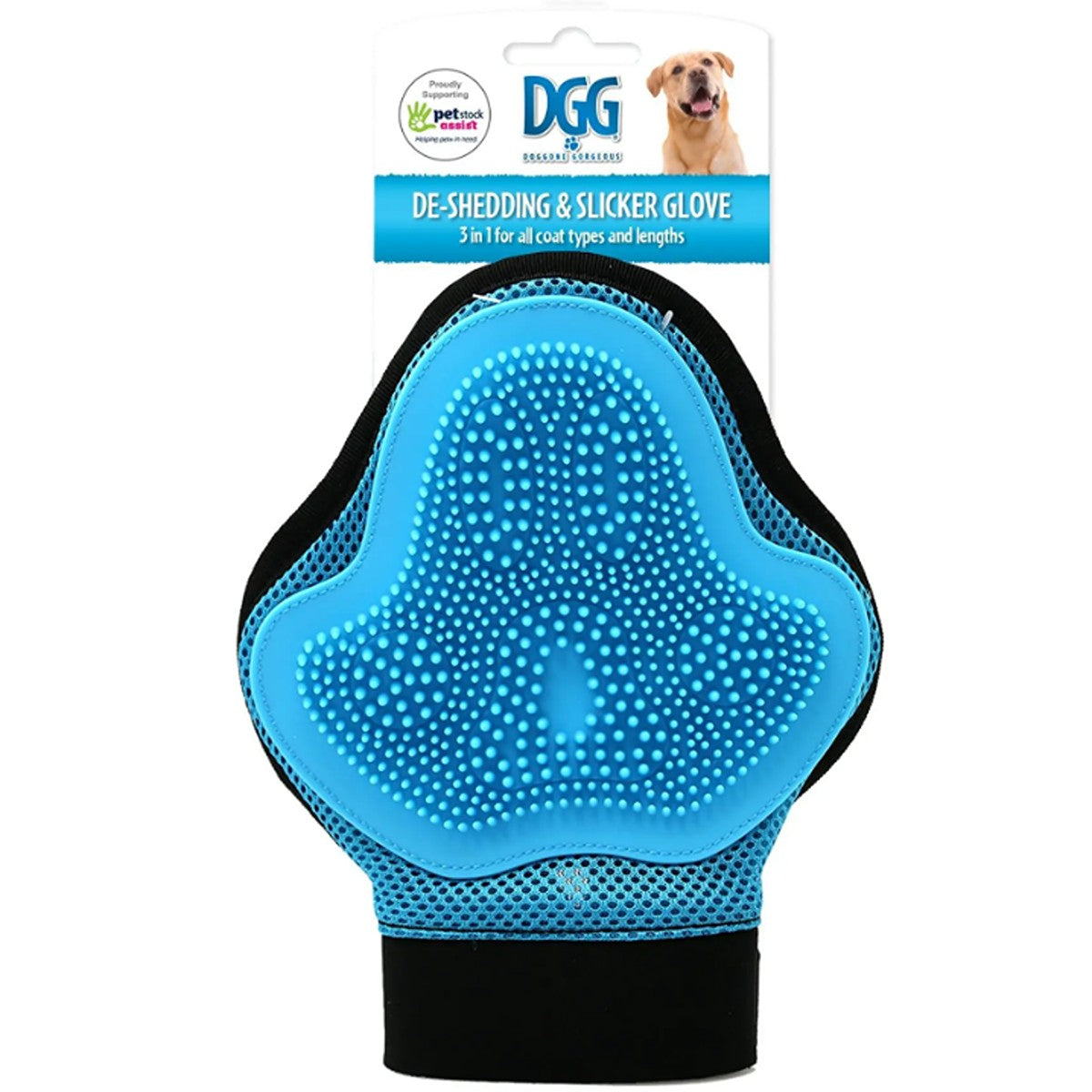 DGG 3-in-1 Deshedding & Slicker Glove