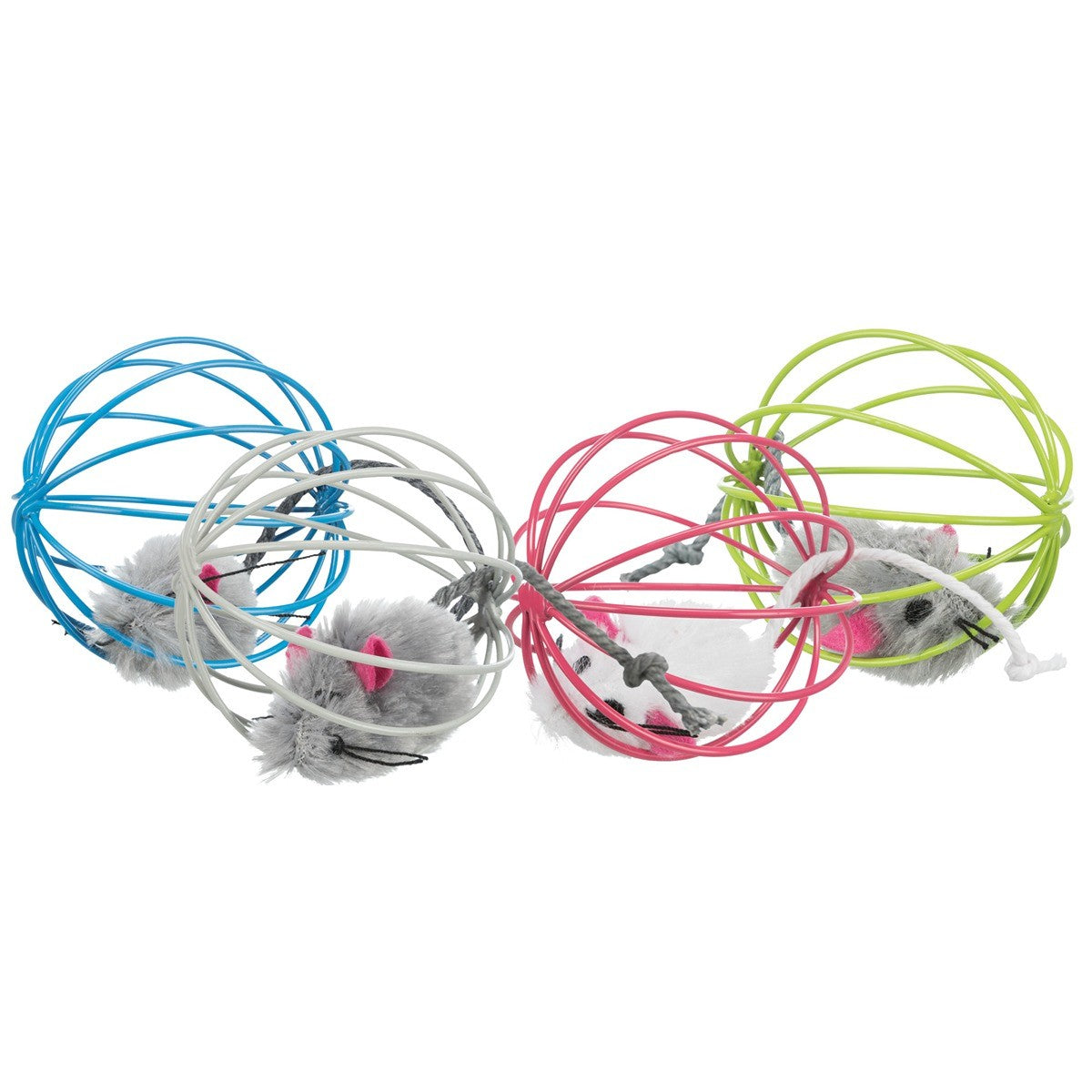 Trixie Mouse in Wire Ball Cat Toy