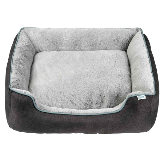 Lexi & Me Grey Bolster Bed - Small/Medium