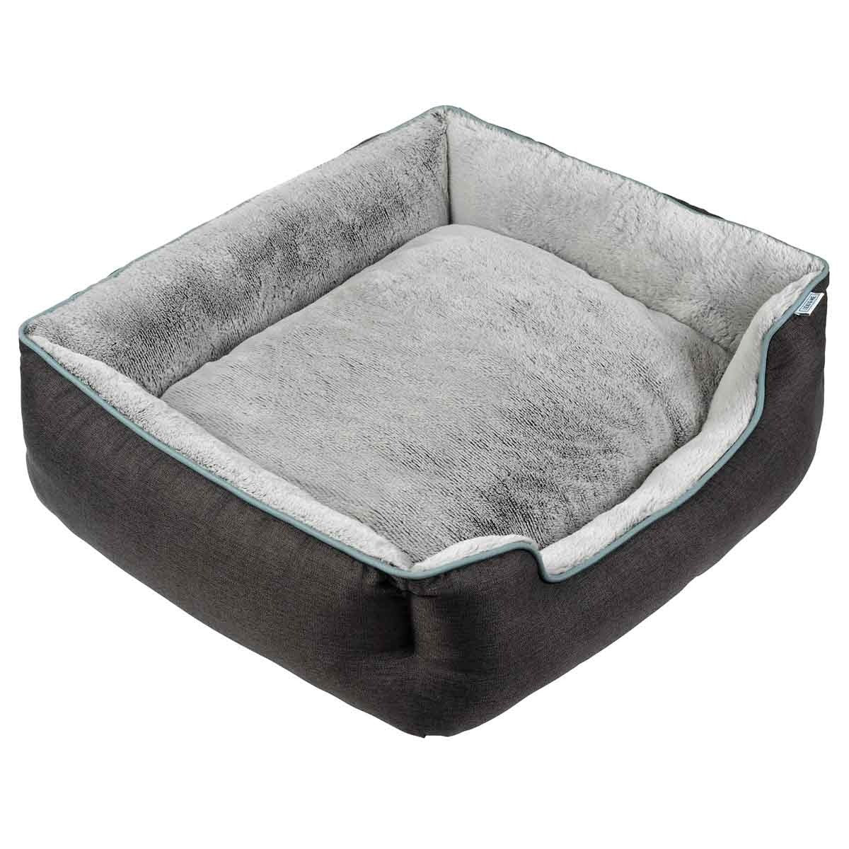 Lexi & Me Small/Medium Grey Bolster Bed