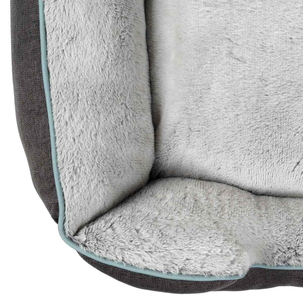 Lexi & Me Small/Medium Grey Bolster Bed