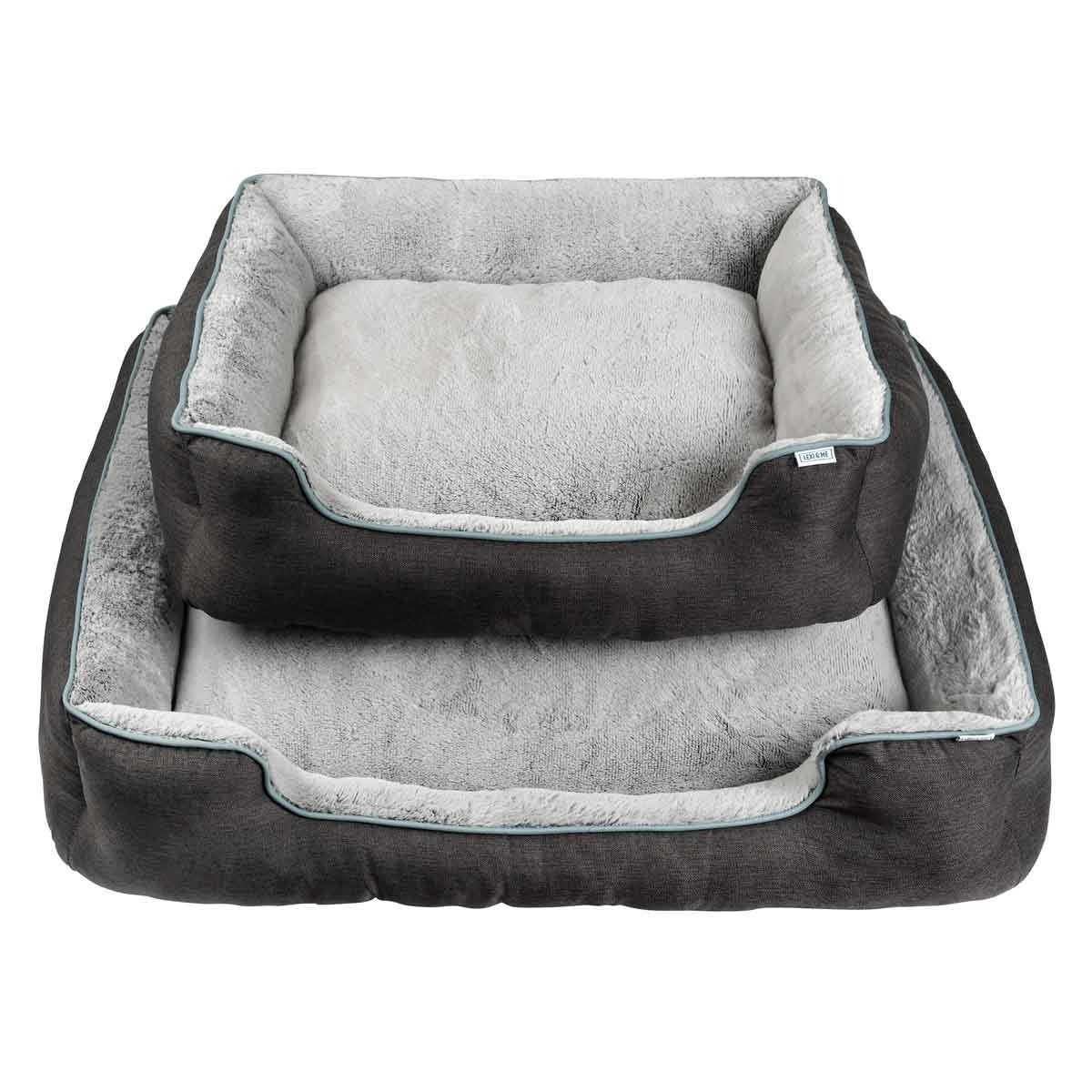 Lexi & Me Large/Extra Large Grey Bolster Bed