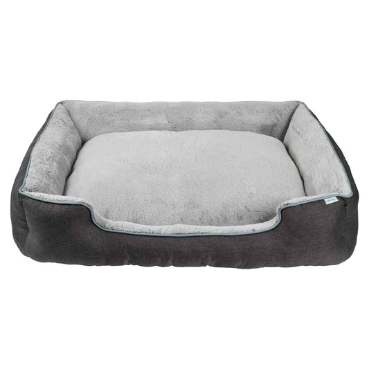 Lexi & Me Grey Bolster Bed - Large/Extra Large
