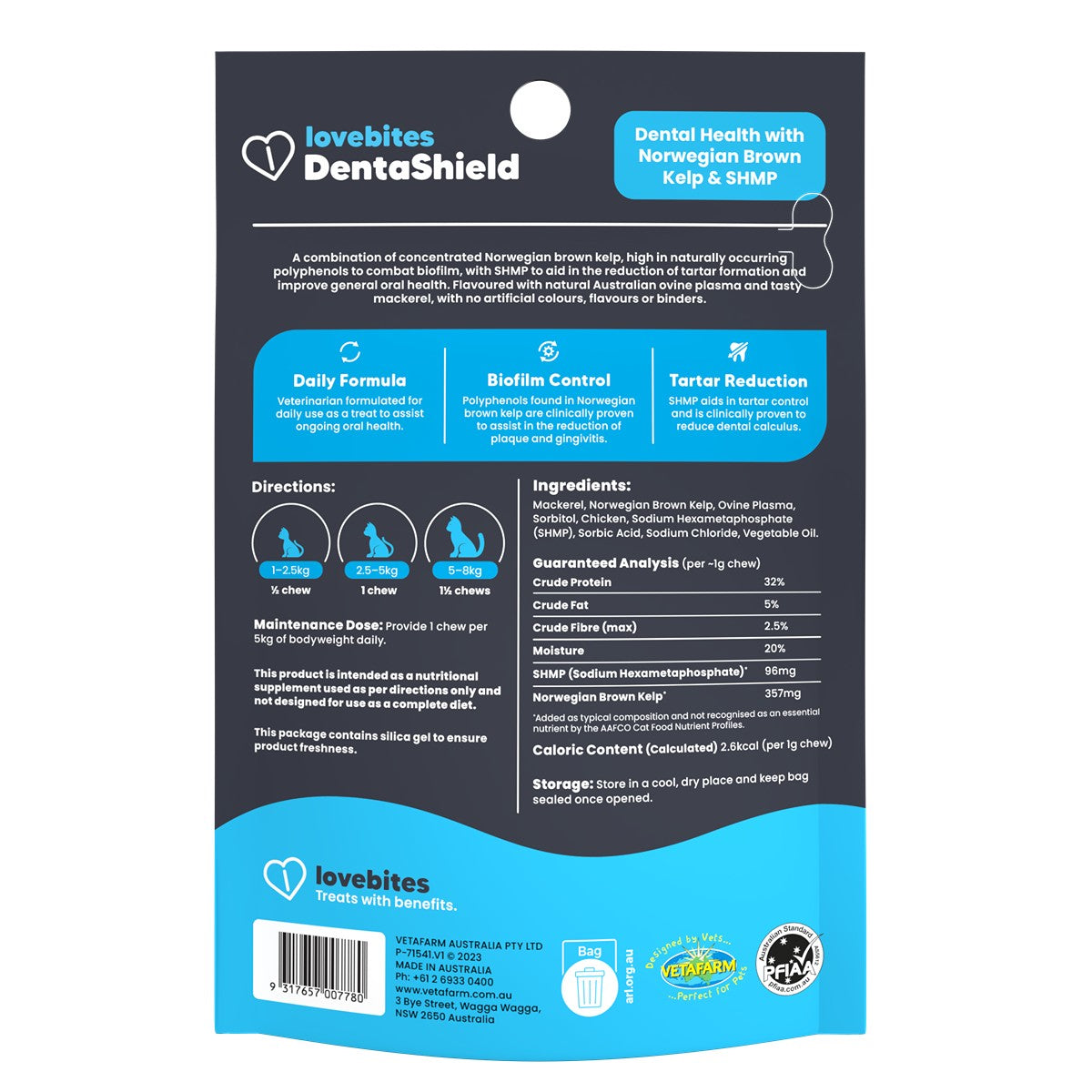 Vetafarm Lovebites Cat Dental Chews