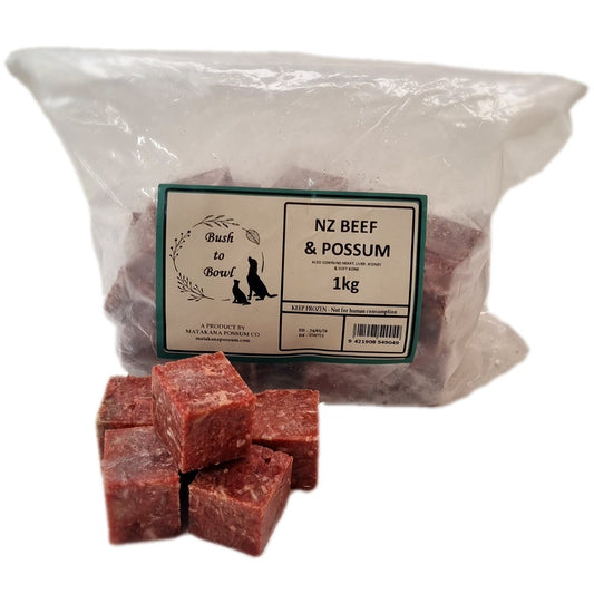 Bush to Bowl Raw Frozen Beef & Possum Dog & Cat Food