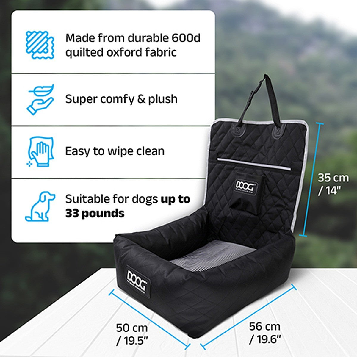 DOOG Car Seat Black