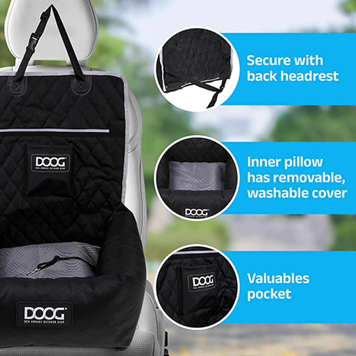 DOOG Car Seat Black