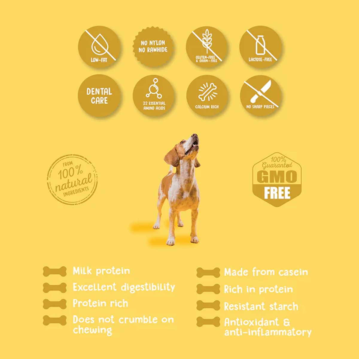 Plutos Cheese & Peanut Butter Dog Chew
