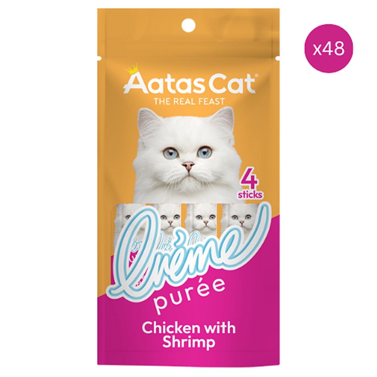 Aatas Chicken with Shrimp Creme Puree Cat Treat
