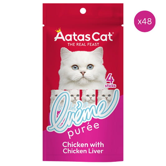 Aatas Chicken & Chicken Liver Creme Puree Cat Treat