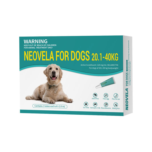 Neovela Spot-On Flea & Worm Treatment For Large Dogs 20.1-40kg