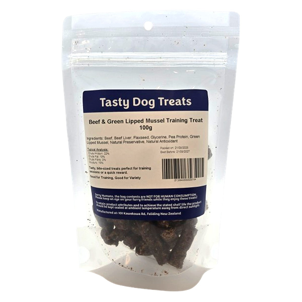 Tasty Dog Beef & Green Lipped Mussel Dog Training Treat