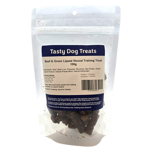 Tasty Dog Beef & Green Lipped Mussel Dog Training Treat