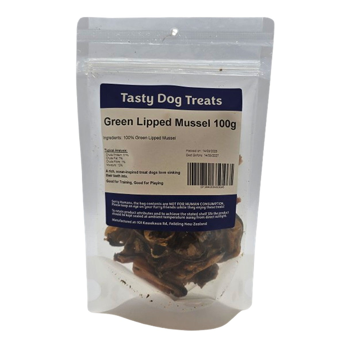 Tasty Dog Green Lipped Mussels Dog Treat