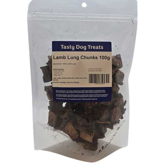Tasty Dog Lamb Lung Chunks Dog Treat