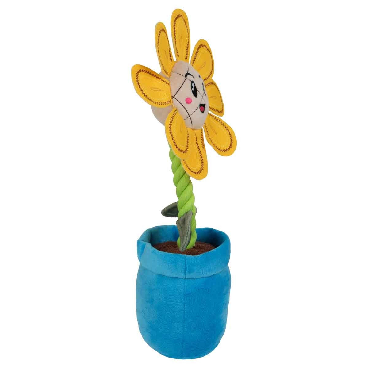 Garden Sunflower Plush Dog Toy