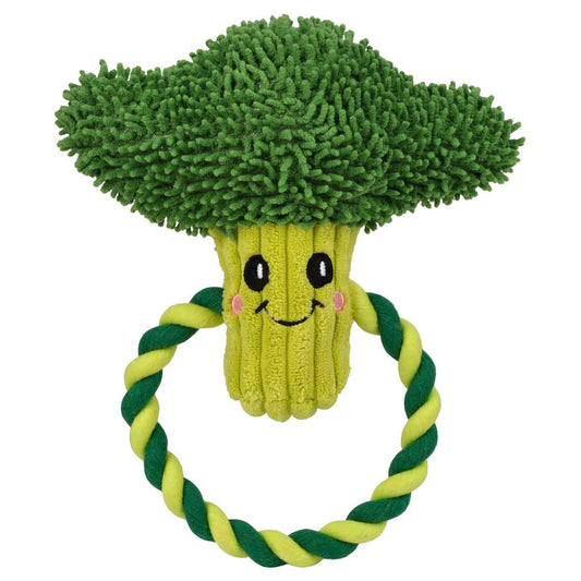 Garden Brocolli Plush Dog Toy