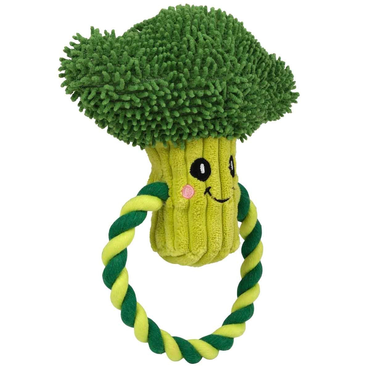 Garden Brocolli Plush Dog Toy