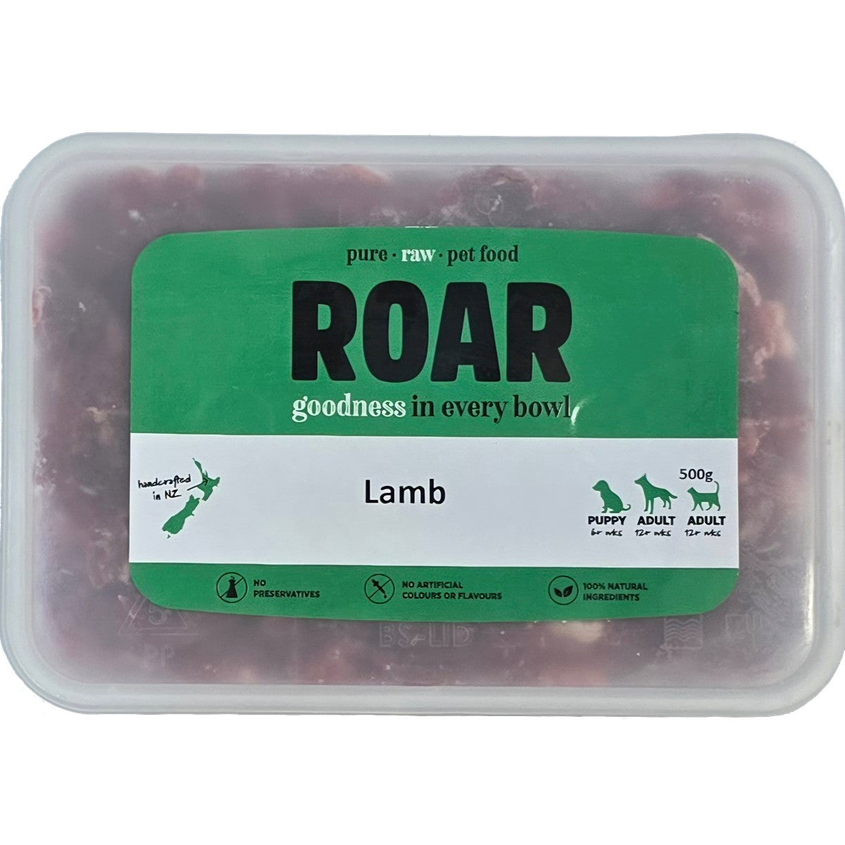 ROAR Raw Lamb Frozen Dog Food