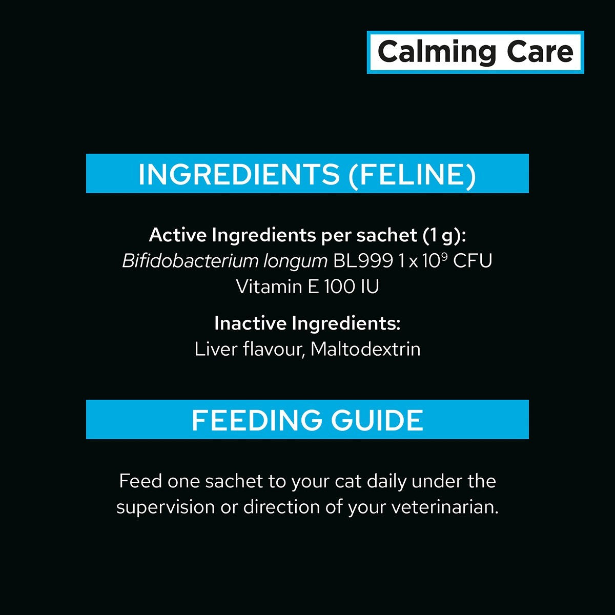 Pro Plan Vet Diet Calming Care Feline Supplement