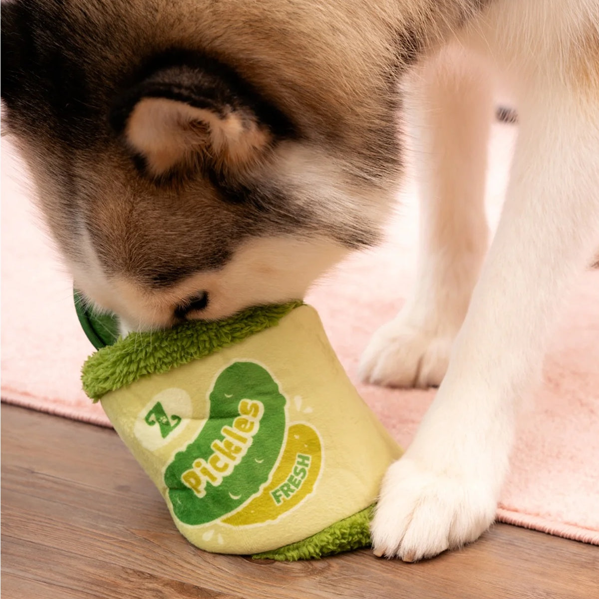 ZippyPaws Bungee Burrow Pickle Jar Dog Toy