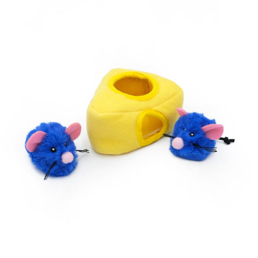 ZippyClaws Burrow Mice 'n Cheese Cat Toy