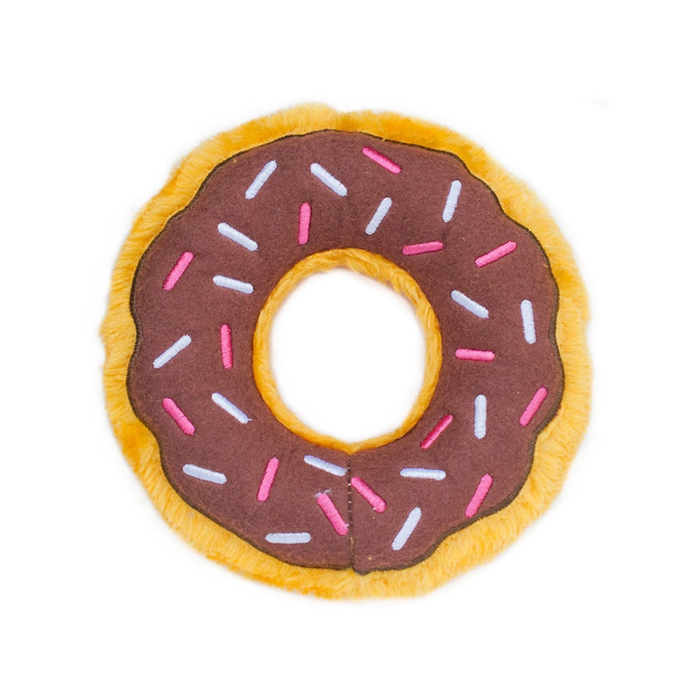ZippyPaws Donutz Chocolate Dog Toy