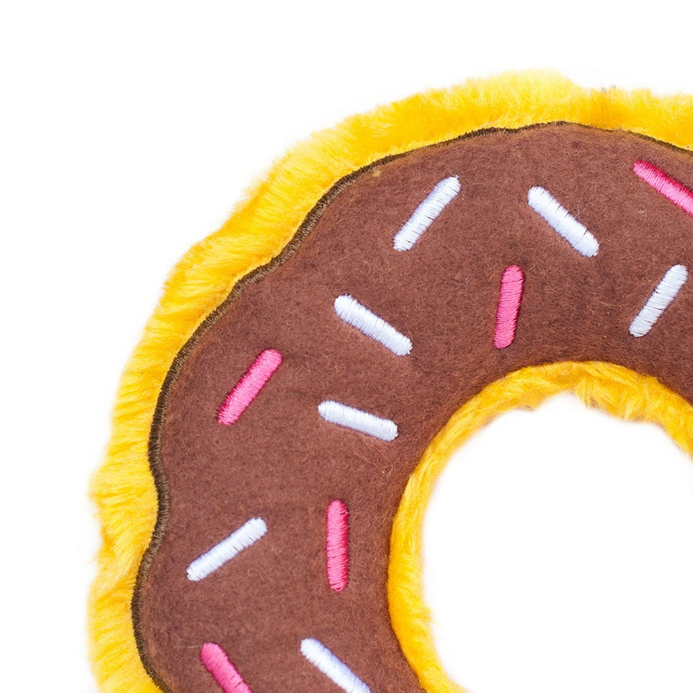 ZippyPaws Donutz Chocolate Dog Toy