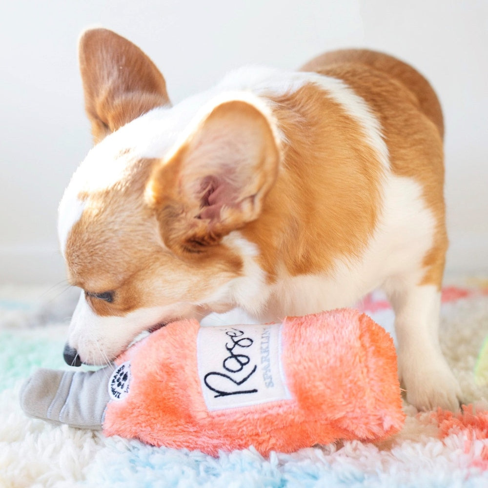 ZippyPaws Happy Hour Crusherz Rose Dog Toy