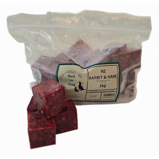Bush to Bowl Raw Frozen Rabbit & Hare Dog & Cat Food