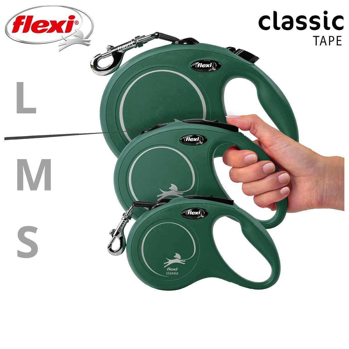 Flexi Classic Tape Retractable Leash 5m