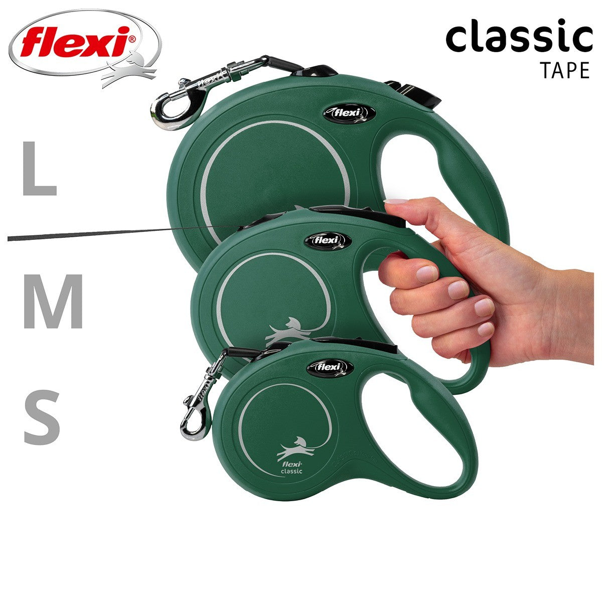 Flexi Classic Tape Retractable Leash 5m