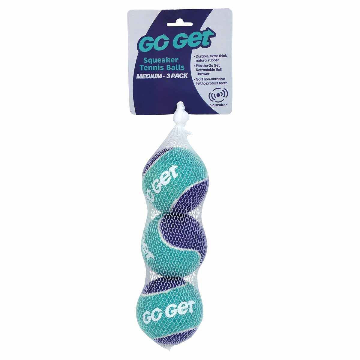 Go Get Squeaker Tennis Balls Dog Toy