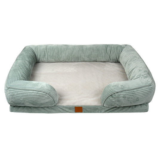 Buddy & Belle Orthopaedic Lounge Bed Cool Sage