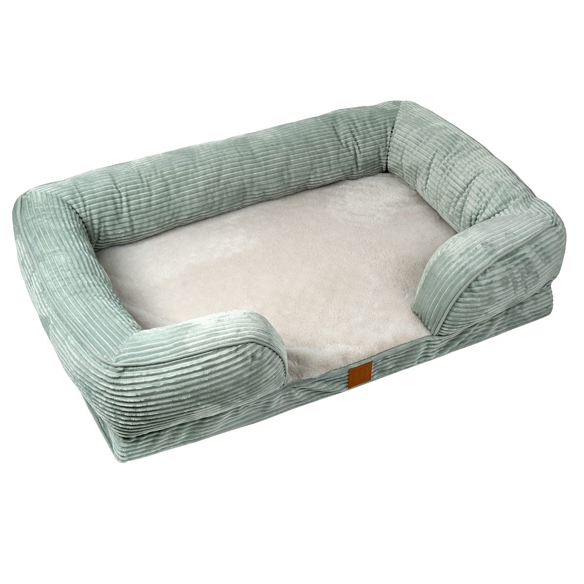 Buddy & Belle Orthopaedic Lounge Bed Cool Sage