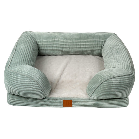 Buddy & Belle Orthopaedic Lounge Bed Cool Sage