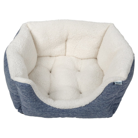 Lexi & Me High Wall Dog & Cat Bed Denim
