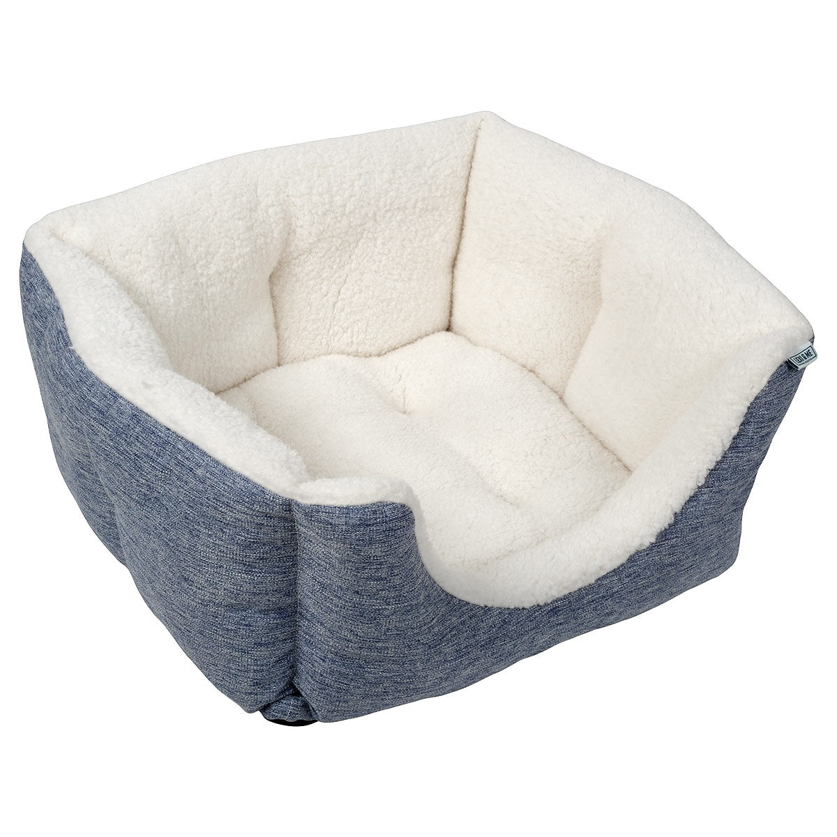 Lexi & Me High Wall Dog & Cat Bed Denim