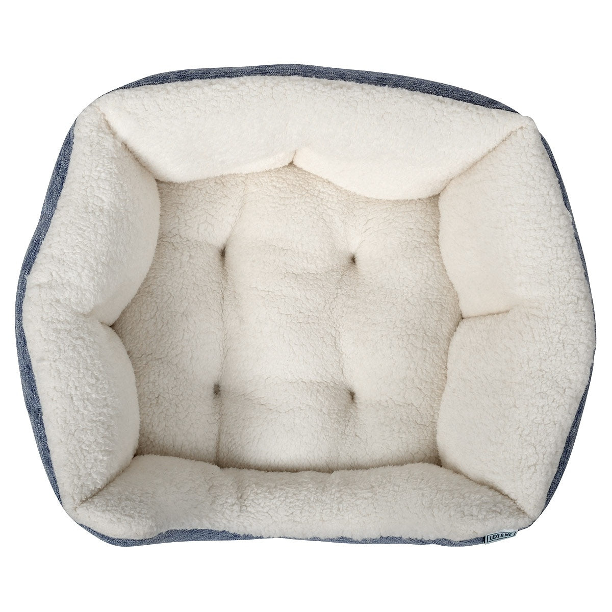 Lexi & Me High Wall Dog & Cat Bed Denim