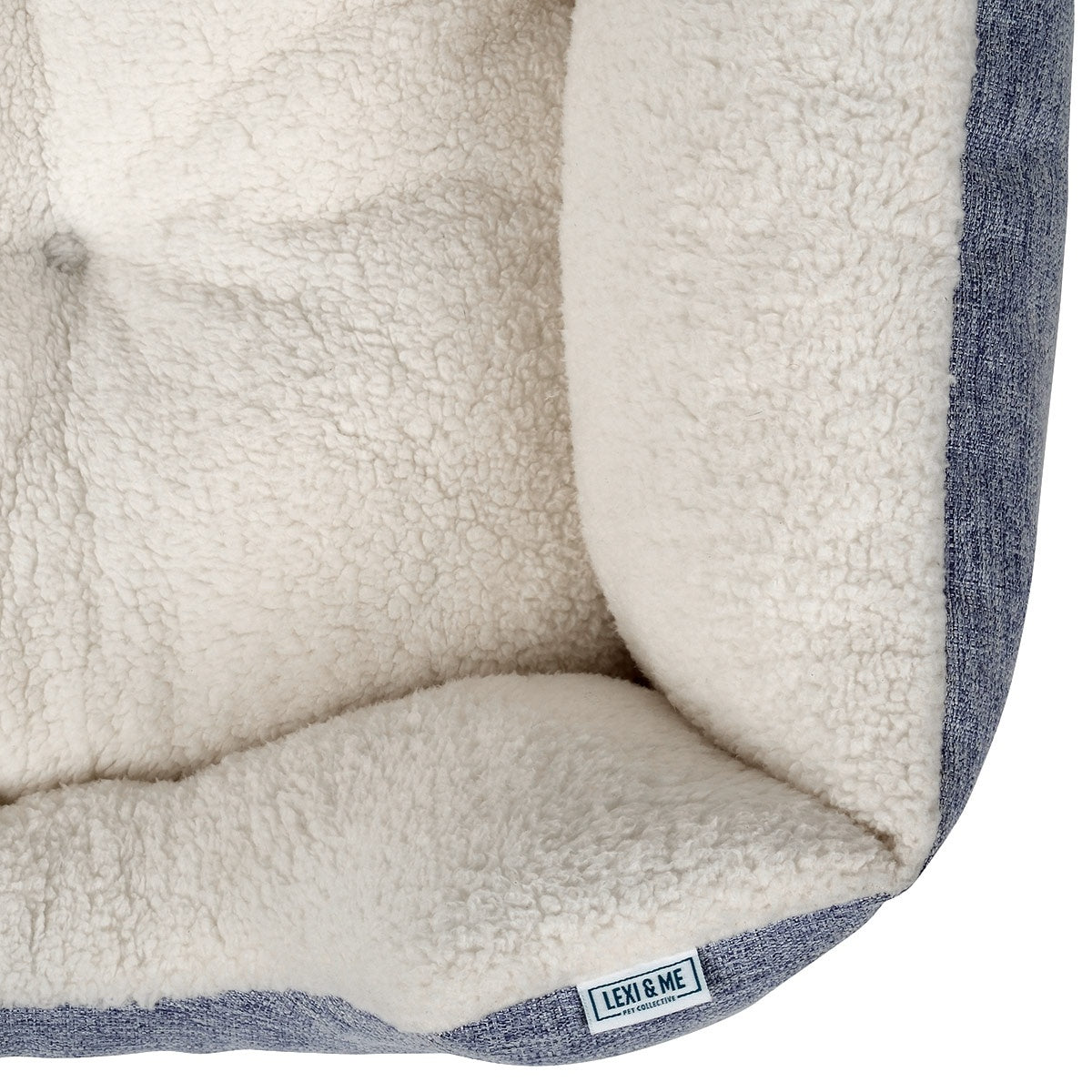Lexi & Me High Wall Dog & Cat Bed Denim