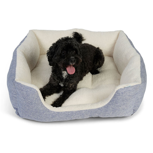 Lexi & Me High Wall Dog & Cat Bed Denim