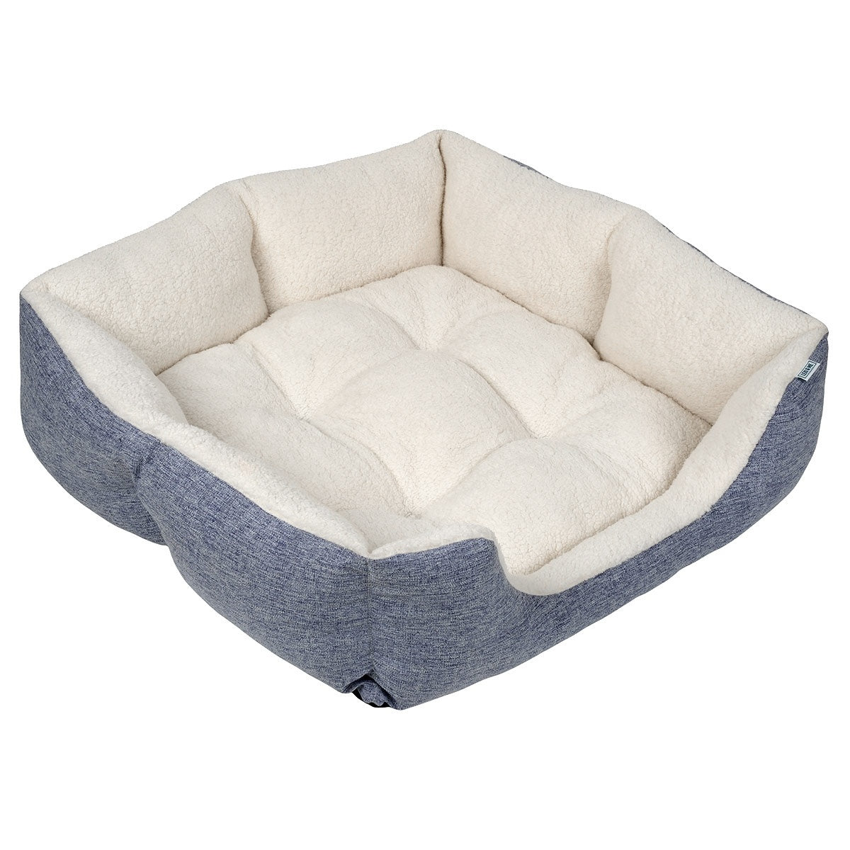 Lexi & Me High Wall Dog & Cat Bed Denim