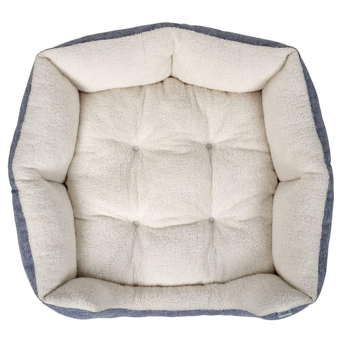 Lexi & Me High Wall Dog & Cat Bed Denim