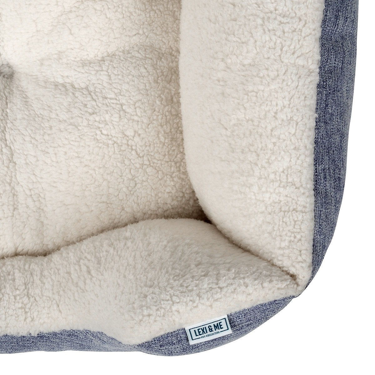 Lexi & Me High Wall Dog & Cat Bed Denim